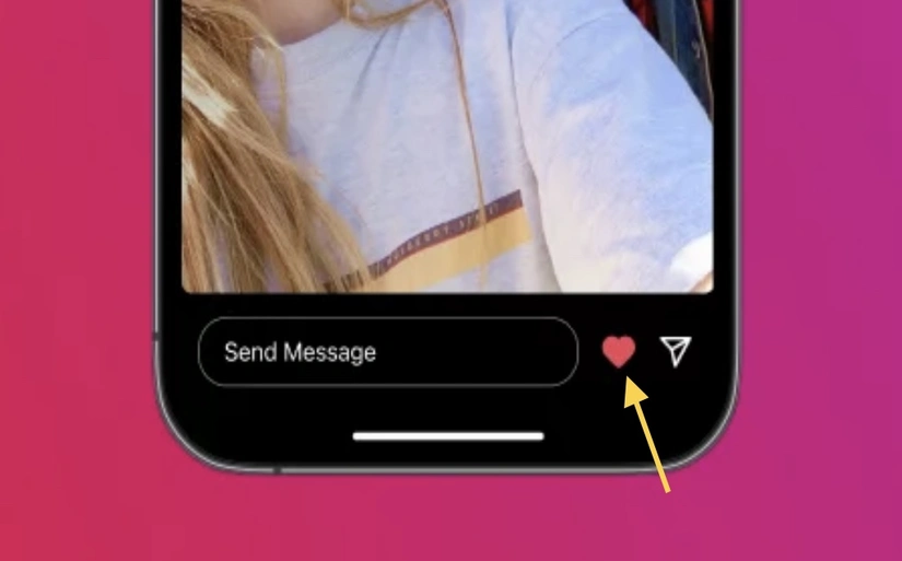 لایک کردن استوری در اپلیکیشن اینستاگرام