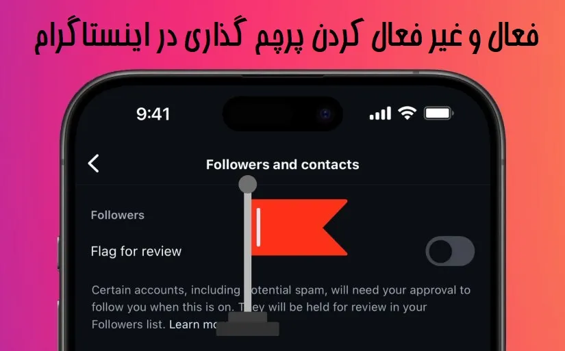 گزینه Flag for review در اینستاگرام