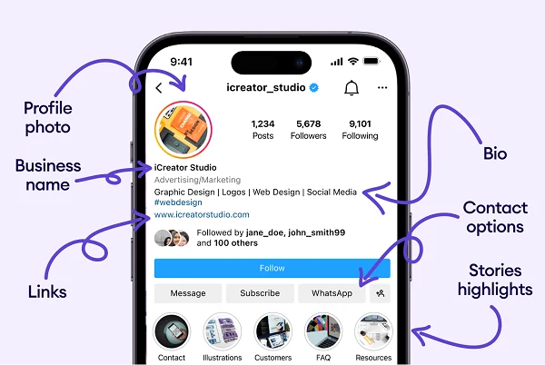 بهینه کردن پروفایل اینستاگرام&nbsp;