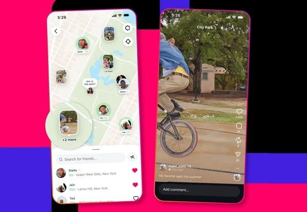 نقشه اینستاگرام و اشتراک موقعیت