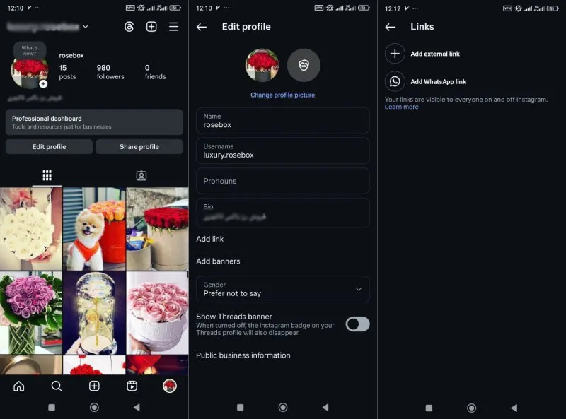 نوشتن بیو اینستاگرام حرفه ای